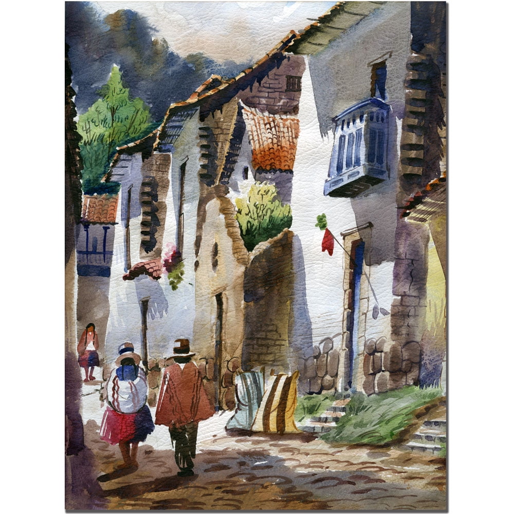 Jimenez 'Cuzco III' Canvas Art
