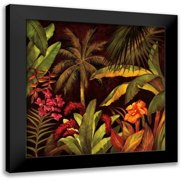 Jimenez, Rodolfo 12x12 Black Modern Framed Museum Art Print Titled - Seminyak I