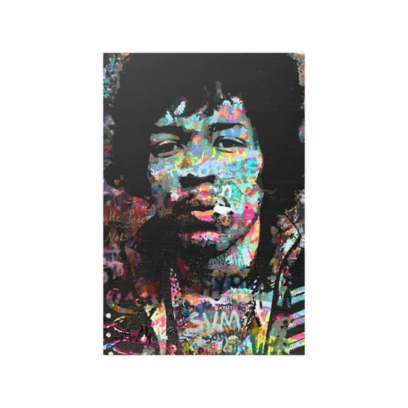 Jimi Graffiti Fine Art Print Warhol Style Pop Art by Stephen Chambers