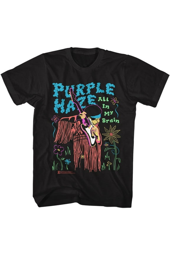 Jimi Hendrix All In My Brain Black T-Shirt