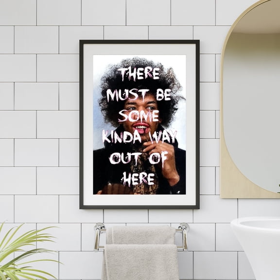 Jimi Hendrix All Along The Watchtower Quote, 70S Music Post, Greatest Ever Song Lyrics, Rock Art Print, Rock And Roll, College Art, #170, Unframed Poster Size 24x36