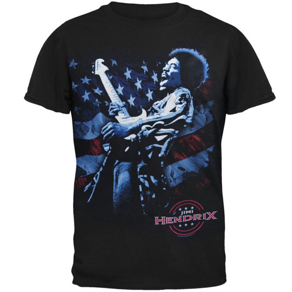 Jimi Hendrix - American Express Mens T Shirt Black LG