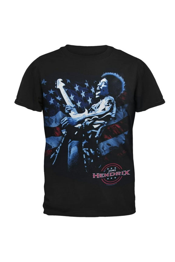 Jimi Hendrix - American Express Mens T Shirt Black MD