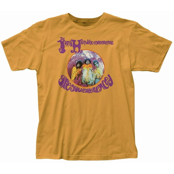 Jimi Hendrix – Are You Experienced? Adult T-Shirt (Small, Mustard)