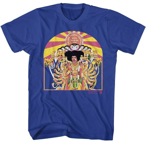 Jimi Hendrix Axis Cover Royal T-Shirt