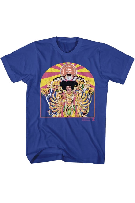 Jimi Hendrix Axis Cover Royal T-Shirt