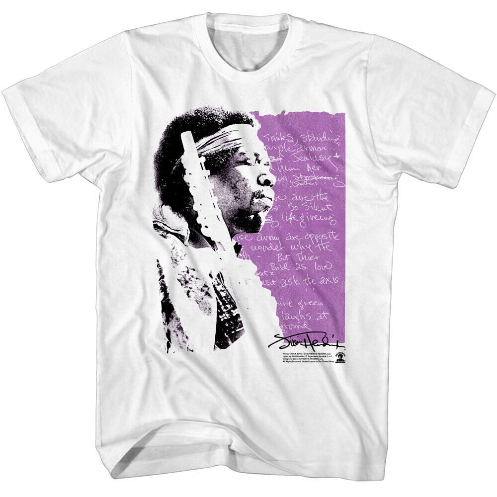 Jimi Hendrix Bold as Love Lyrics Men's T Shirt Axis Album Cover