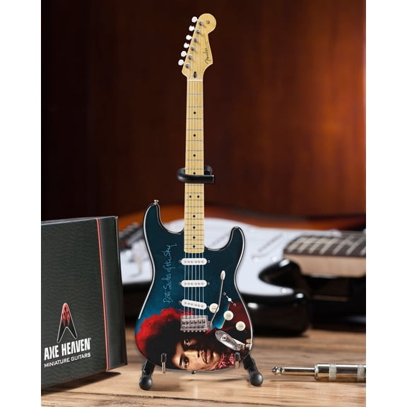 Axe Heaven Jimi Hendrix Fender Stratocaster Both Sides Of The Sky Mini Guitar Replica Collectible JH-806