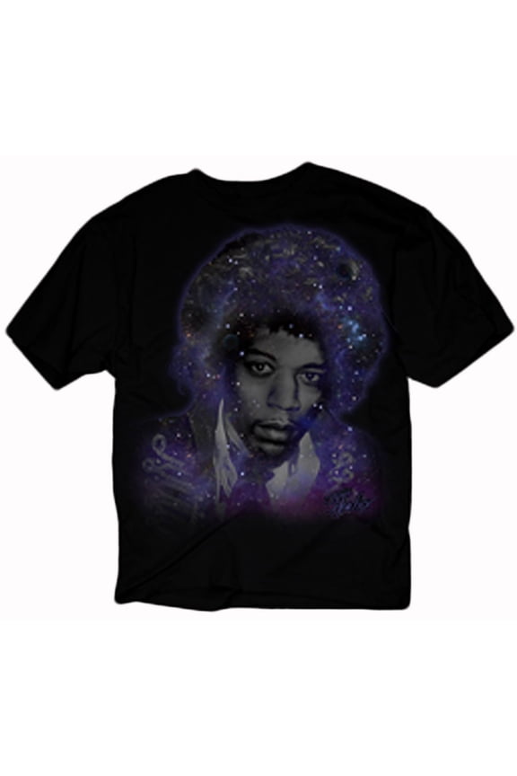 Jimi Hendrix Deep Galaxy Face Juniors T-Shirt