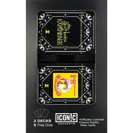 Jimi Hendrix Double Deck Playing Card Set with Dice