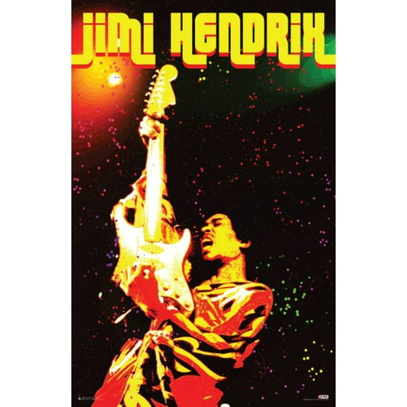 Jimi Hendrix- Electric Confetti Poster - 24x36