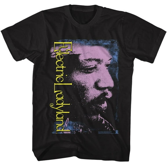 Jimi Hendrix Electric Ladyland Black Adult T-Shirt Lt