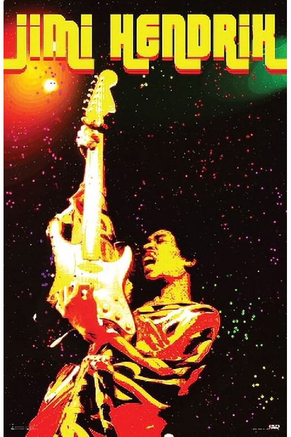 Jimi Hendrix Electric Voodoo Music Laminated Poster 24.5 x 36.5