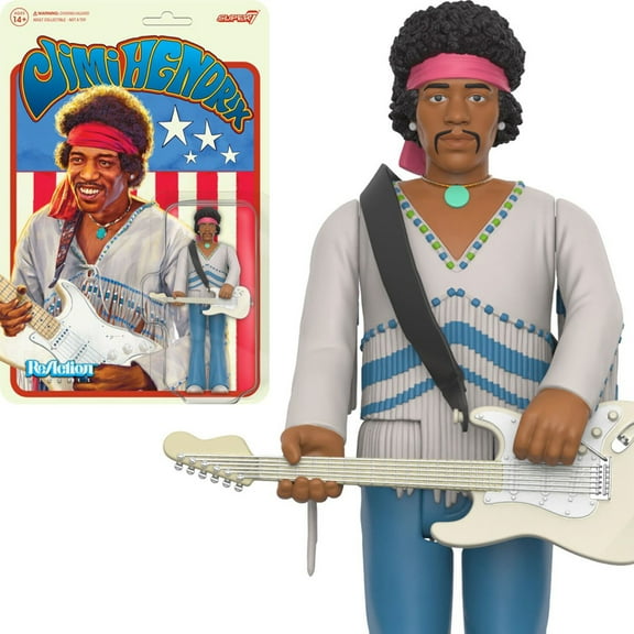 Jimi Hendrix Festival 3 3/4-Inch ReAction Figure