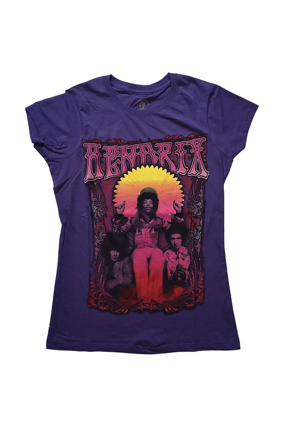 Jimi Hendrix Ladies T-Shirt: Karl Ferris Wheel (Small)