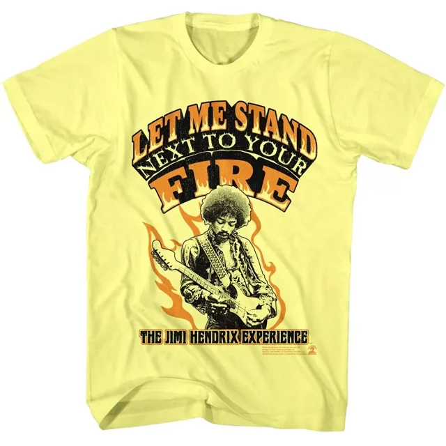 Jimi Hendrix Let Me Stand Next To Your Fire Men's T Shirt
