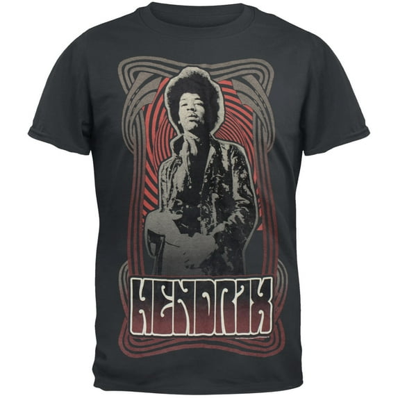 Jimi Hendrix Men's Deco Swirl Short Sleeve T Shirt