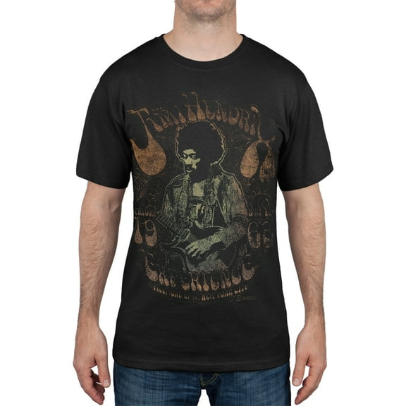 Jimi Hendrix Men's Fillmore 1968 Short Sleeve T Shirt