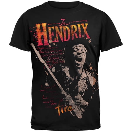 Jimi Hendrix Men's Fire Short Sleeve T Shirt