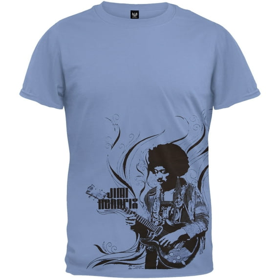 Jimi Hendrix Men's Flames Short Sleeve T Shirt