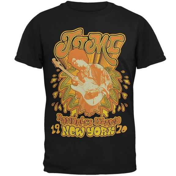 Jimi Hendrix Men's Randals Island Short Sleeve T Shirt