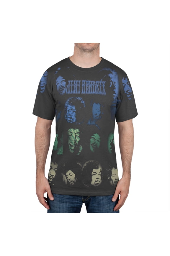 Men's Spraypaint Faces All-Over Soft Short Sleeve T Shirt