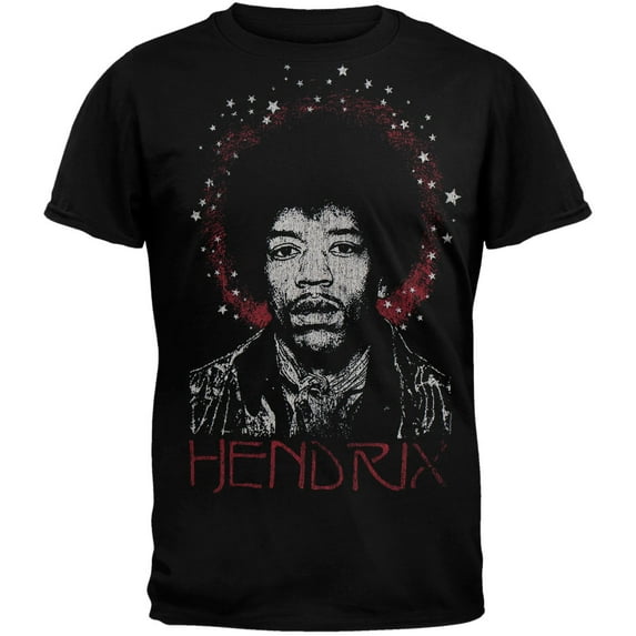 Jimi Hendrix Men's Stars Soft Short Sleeve T Shirt