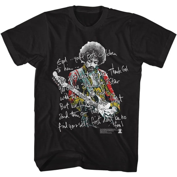 Jimi Hendrix Message To The Universe Men's T Shirt