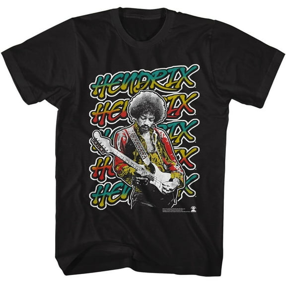 Jimi Hendrix Bold As Jimi Black Adult T-Shirt 4Xlt