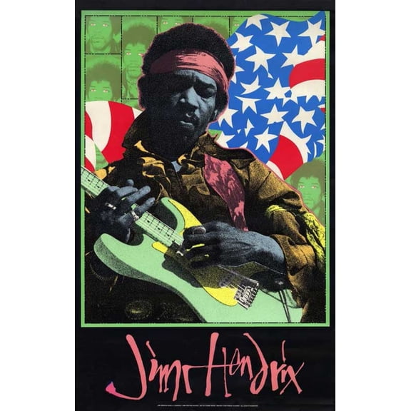 Jimi Hendrix Movie Poster Print (11 x 17)