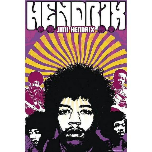 Jimi Hendrix Poster 24in x 36in