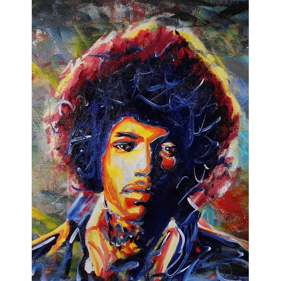 Jimi Hendrix Psychedelic Print