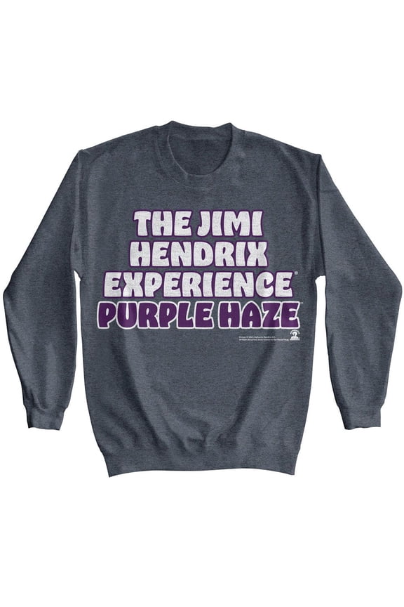Jimi Hendrix Purple Haze Dark Heather Sweatshirt