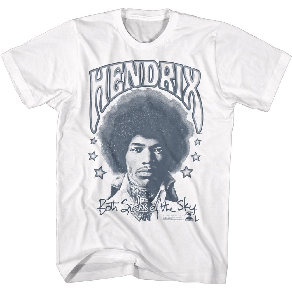 Jimi Hendrix Sides Of The Sky White Adult T-Shirt - Walmart.com
