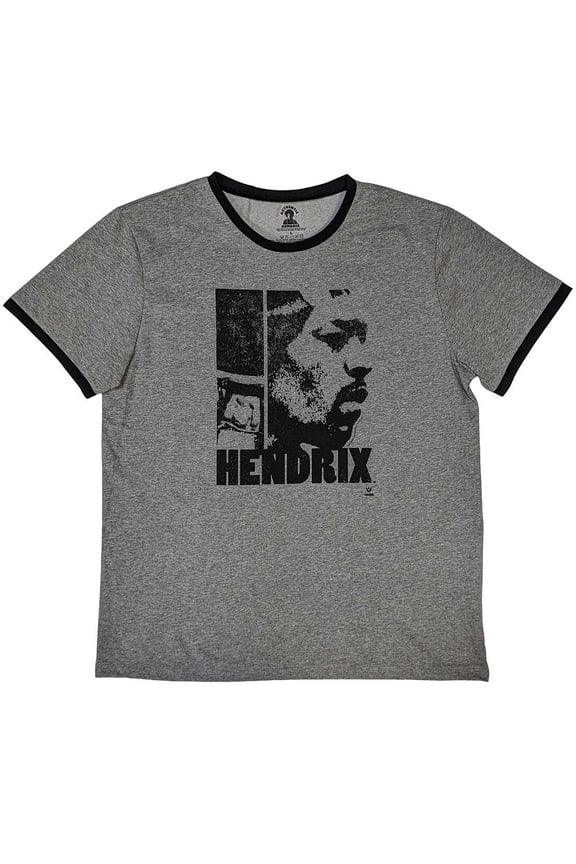 Jimi Hendrix Unisex Ringer T-Shirt: Let Me Live (X-Large)