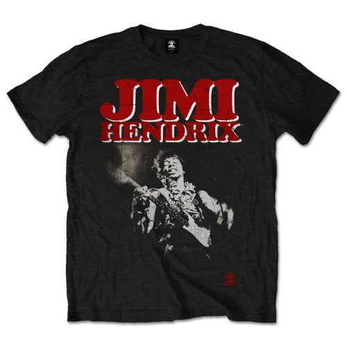 Jimi Hendrix Unisex T-Shirt Block Logo (Large)