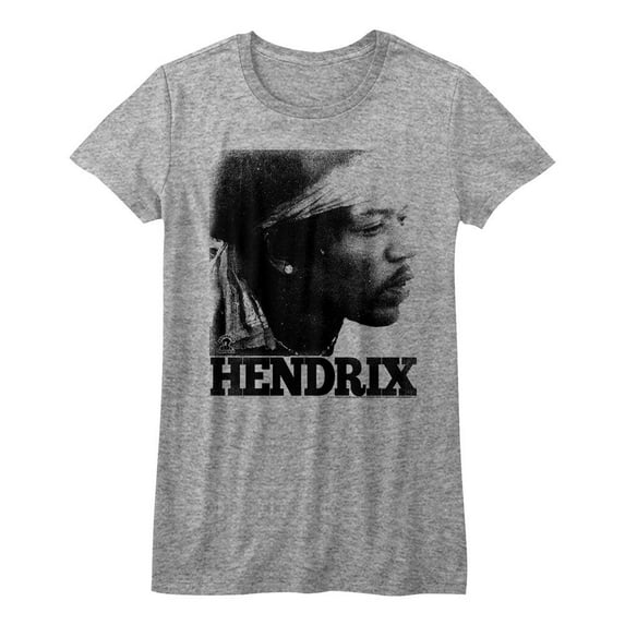Jimi Hendrix Vintage Face Athletic Heather Women's T-Shirt L