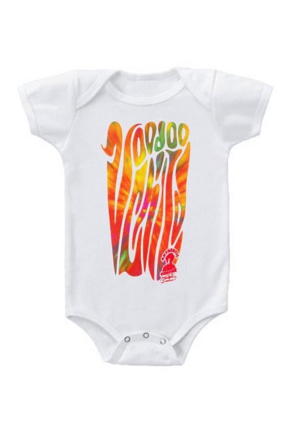 Jimi Hendrix Voodoo Baby Romper White