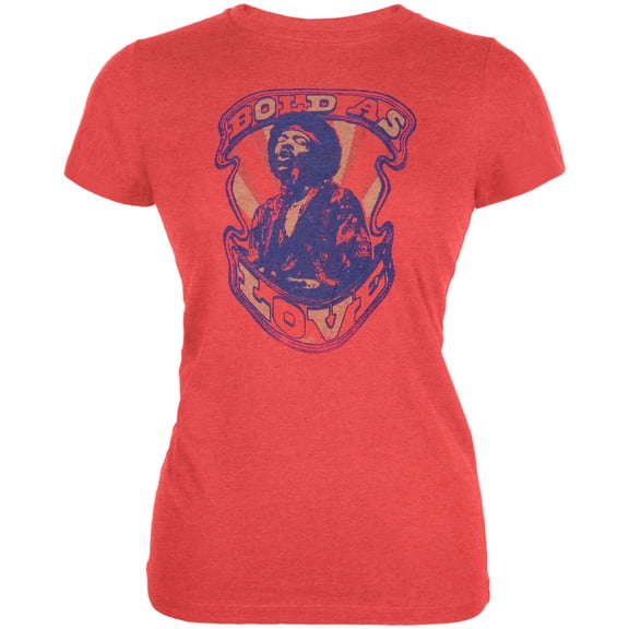 Jimi Hendrix Women's Juniors Bold As Love Short Sleeve T Shirt