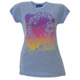 thumbnail image 1 of Jimi Hendrix Women's Juniors Psychedelic Profile Short Sleeve T Shirt, 1 of 1
