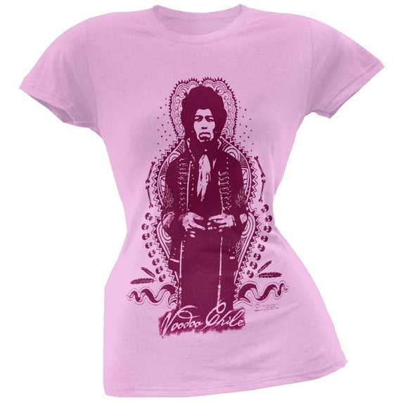 Jimi Hendrix Women's Juniors Vodoo Chile Short Sleeve T Shirt