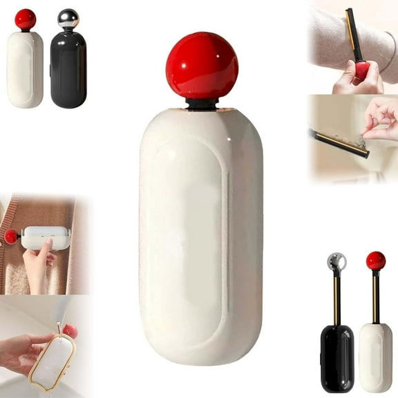 Jimin 2 in 1 Washable Reusable Lint Roller Scraper, Portable Retractable Gel Lint Ball, Reusable Lint Roller for Pet Hair, Portable Pet Hair Remover for Travel, Household, Laundries