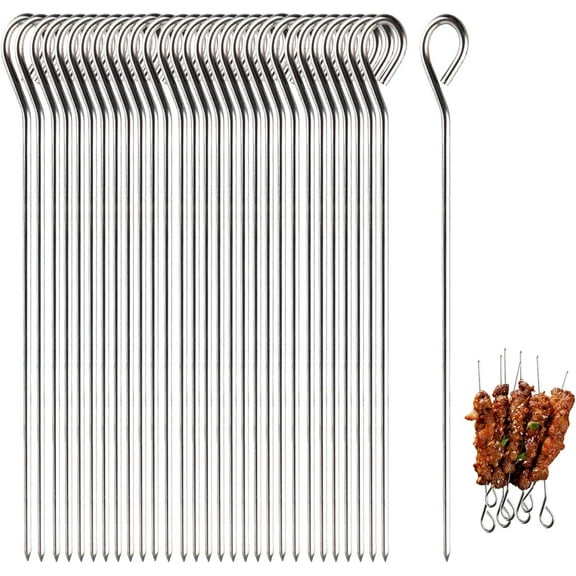 Jimin 30 Pcs Rouladen Needles,Rouladen,Stainless Steel Rouladen Needles,Beef Rouladen,Stainless Steel Rouladen Needles,Stainless Steel Rouladen Needles