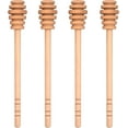 thumbnail image 1 of Jimin 4PCS Honey Mixing Stirrer, Wooden Honey Dipper, Smooth Honey Comb Stick, Honey Spoon Collecting Dispensing Drizzling Jam, 1 of 12