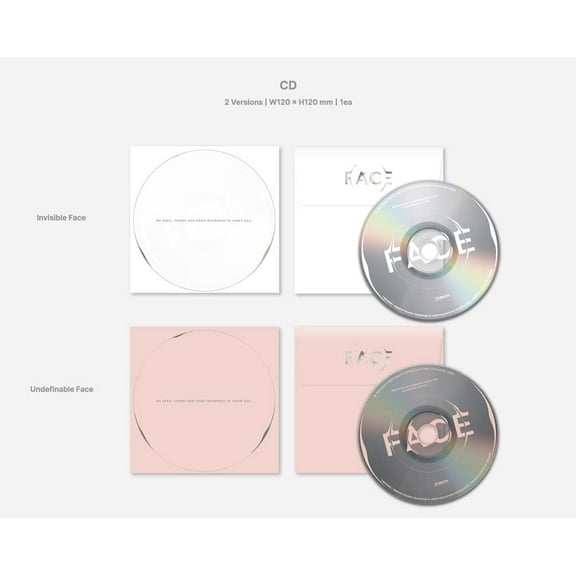 Jimin Bangtan Boys - FACE 1st Solo Album Photobook+Photocard+Postcard (All Version)