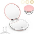 thumbnail image 1 of Jimin Compact Mirror with Light, 1X/3X Magnification LED Pocket Mirror with USB Data Cable,Mini Mirror for Purse, Pocket,Travel and Present, 1 of 8