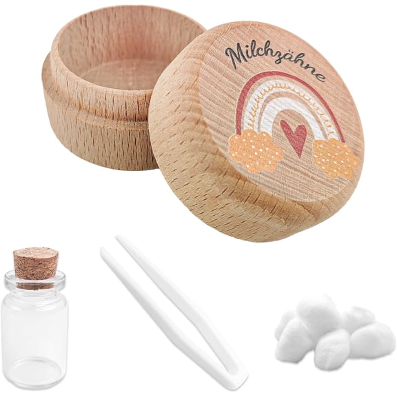 Jimin Limewood Tooth Box Teeth Box Children's Teeth Storage Box Commemorative Hair Umbilical Cord Collection Box