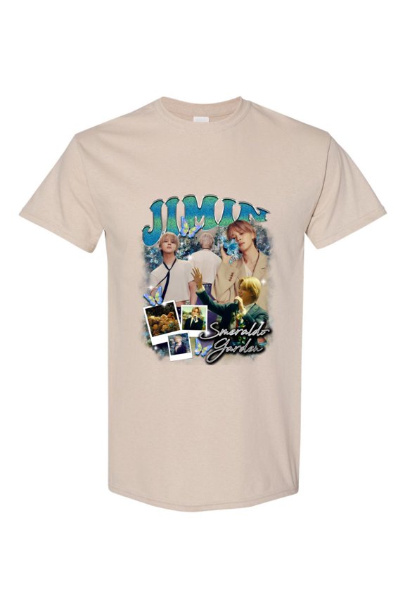 Jimin T-Shirt Smeraldo Garden Tribute Graphic from Muse Album, for men & women, up to size 5XL