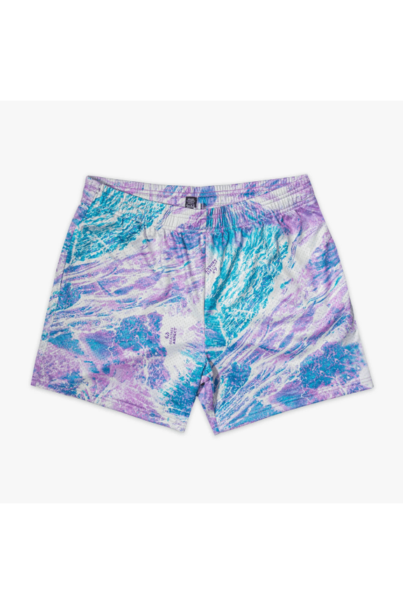 Adults Custom All Print Mesh Shorts Natural Scenery Marble Colorful Tie Dye Shorts Beach Streetwear Athletic Summer Short