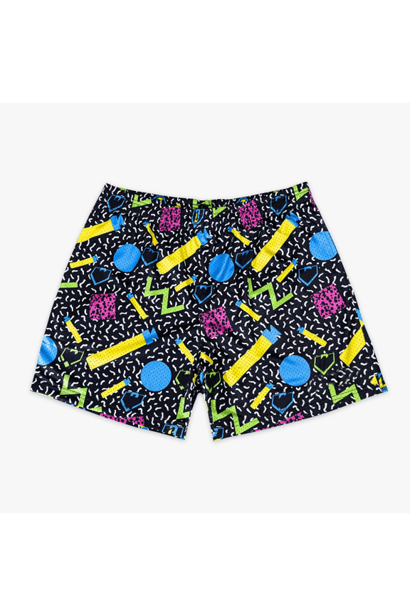 Adults Custom All Print Mesh Shorts Retro Memphis Geometric Graffiti Shorts Streetwear Beach Sports Summer Shorts